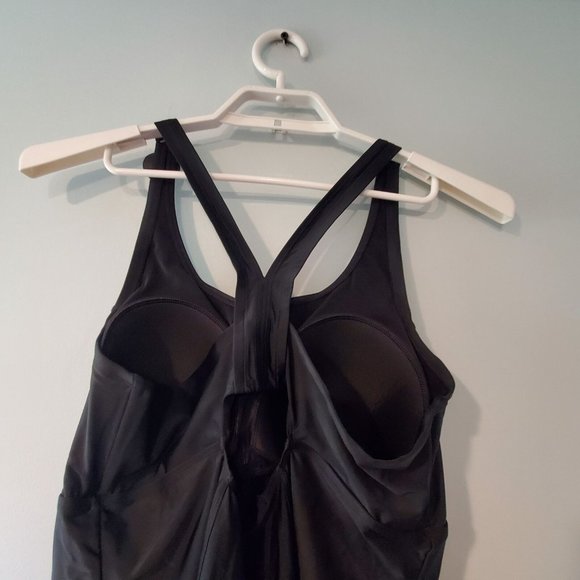 Torrid nwt swimsuit womens 3X 22 24 black mesh inset keyhole wireless Ac… - Picture 5 of 5